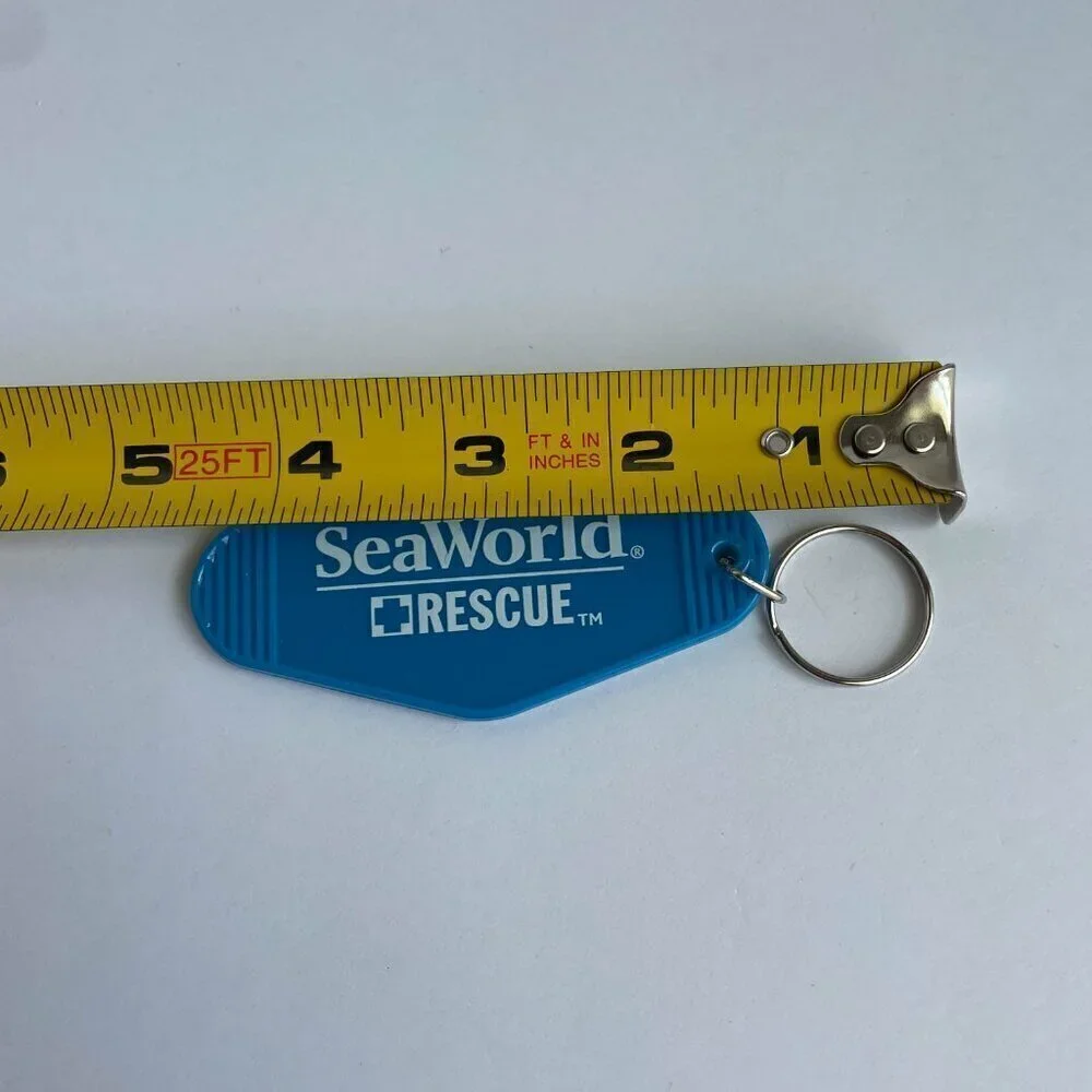 NEW SeaWorld Orlando Rescue‎ Keychain, Blue